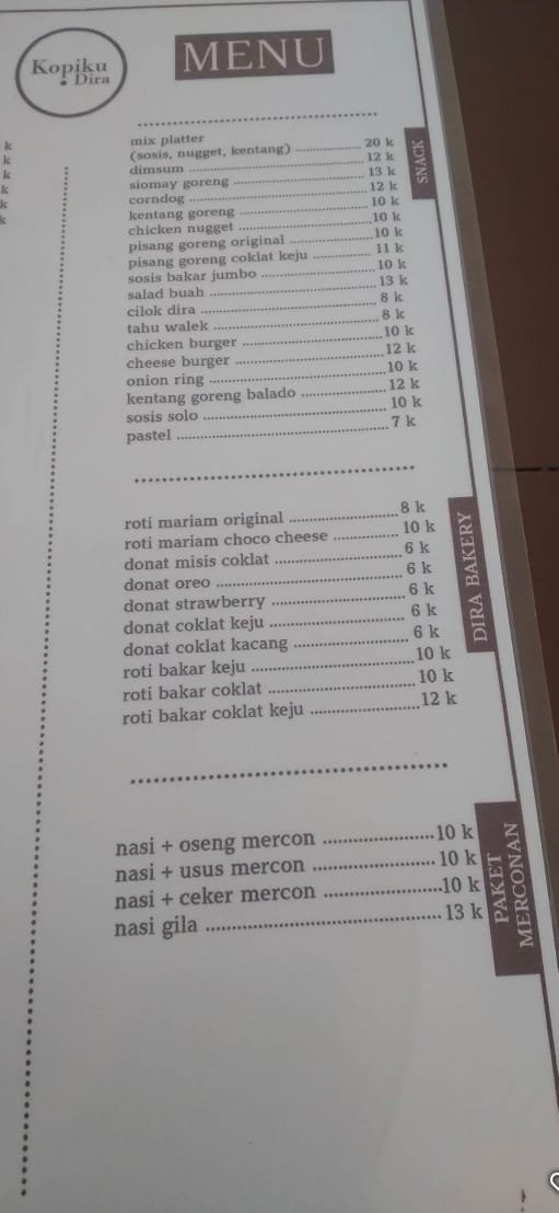 Gambar Kuliner Kopiku Dira