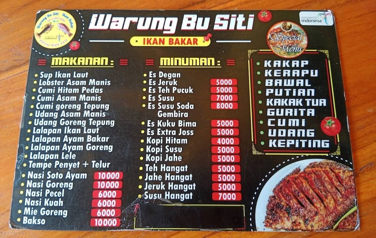 Gambar Kuliner Ikan Bakar Bu Siti
